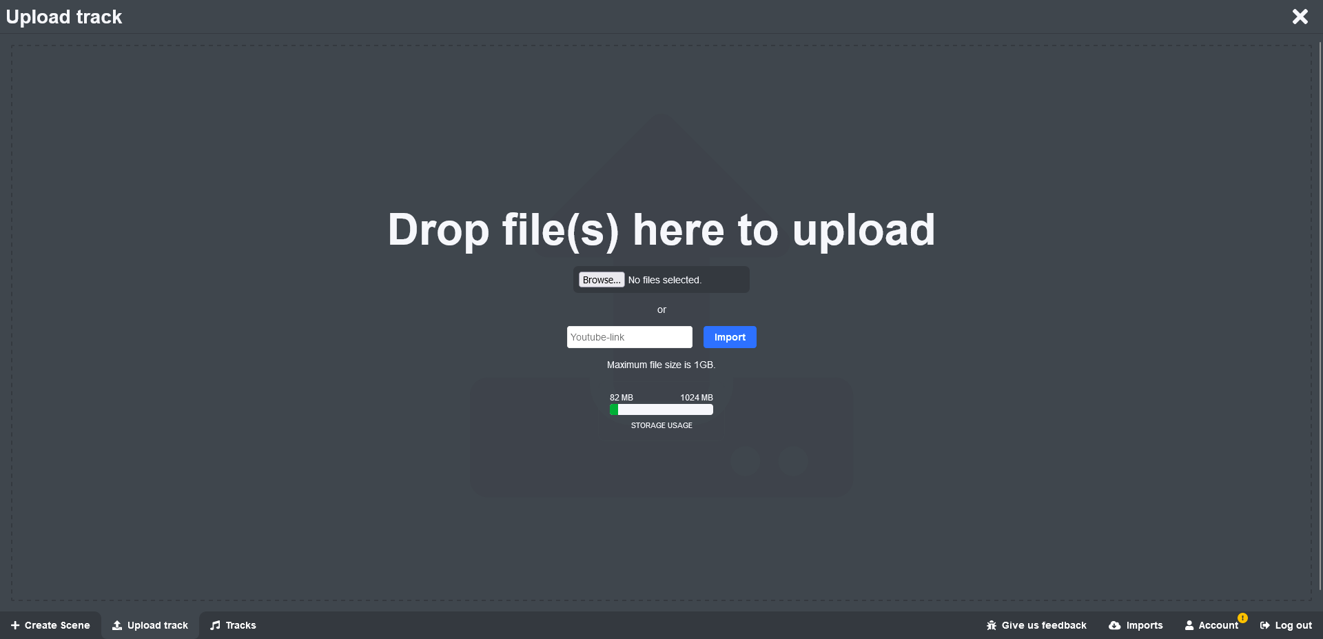 Upload function example image